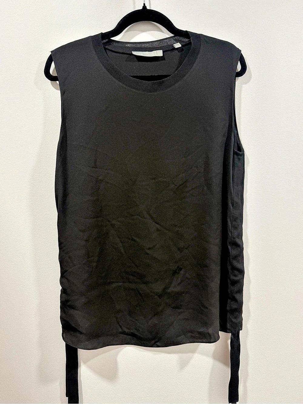 Vince Black Silk Tank Top Size 10